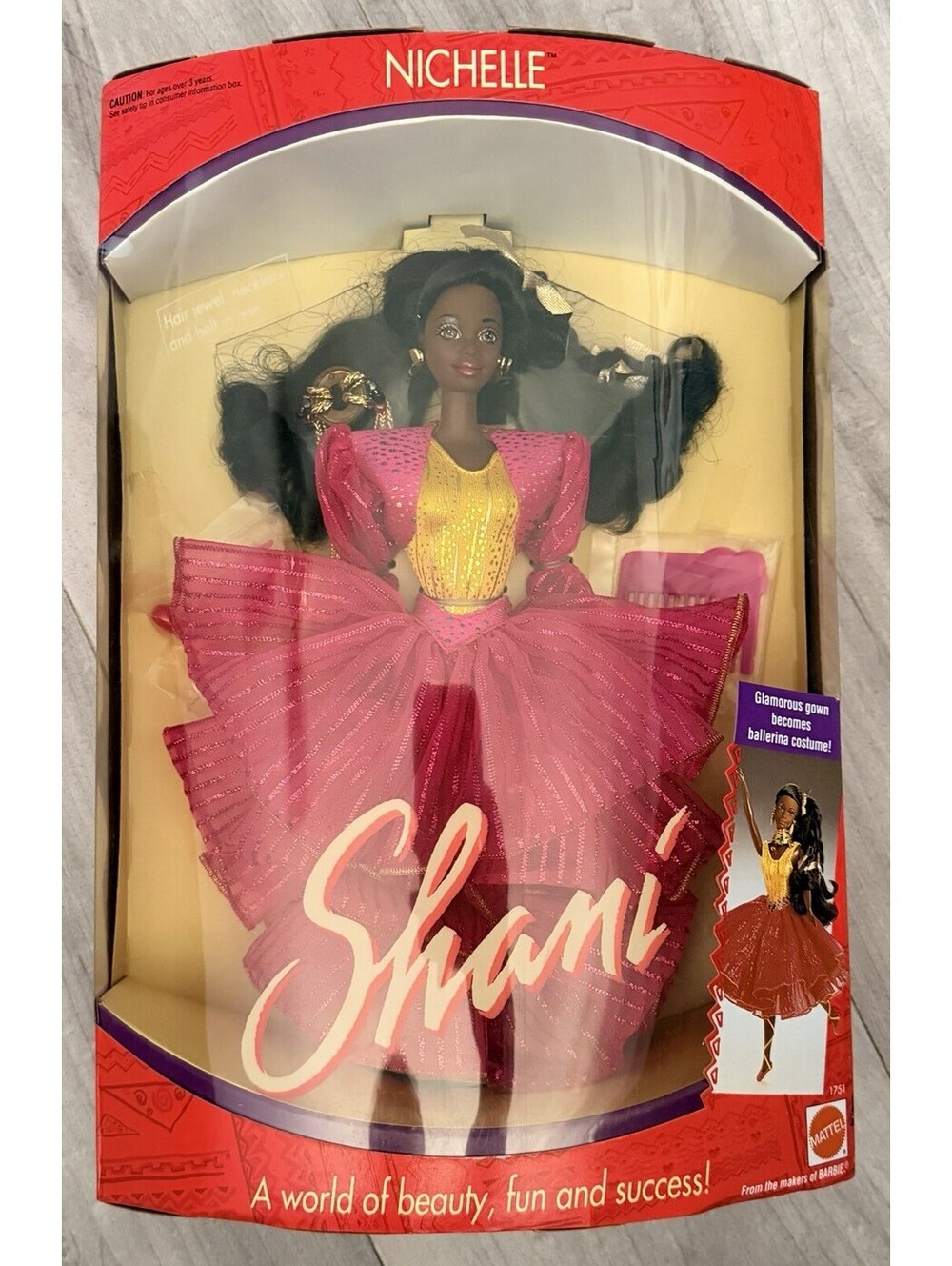 NICHELLE - Friend of Shani Doll - Mattel #1751 African Amer. Barbie Doll Sealed